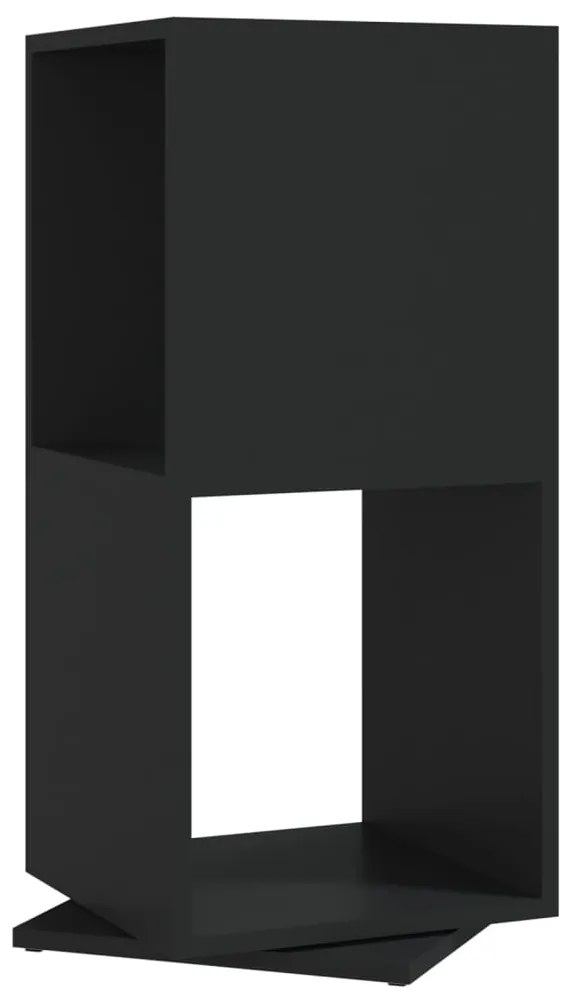 Armadietto Girevole Nero 34,5x34,5x75,5 cm Truciolato