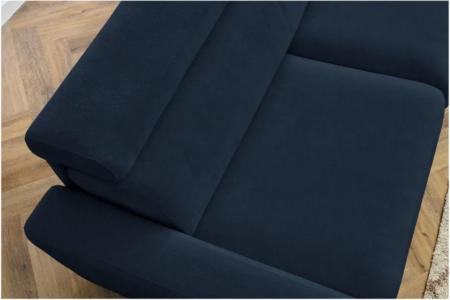 Divano in blu scuro allungabile 195 cm Monaco – Bobochic Paris