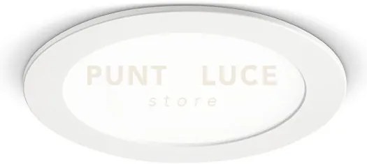 Gfa751c- faretto da incasso bianco a led 3000k 960lm 12w d.16,8cm