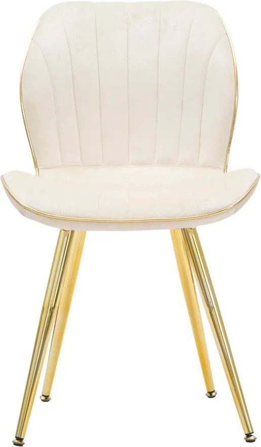 Sedie da pranzo in set color crema 2 pz Paris – Mauro Ferretti