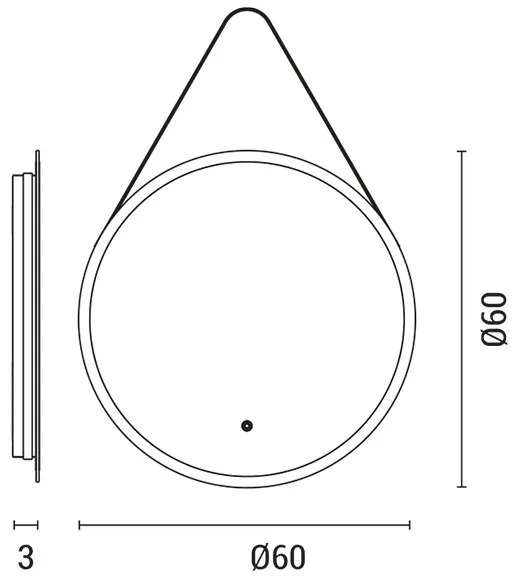 Specchio retroilluminato LED da bagno LED/20W/230V 3000/4000/6000K IP44