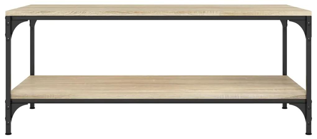 Tavolino da salotto rovere sonoma 80x50x40 cm legno multistrato