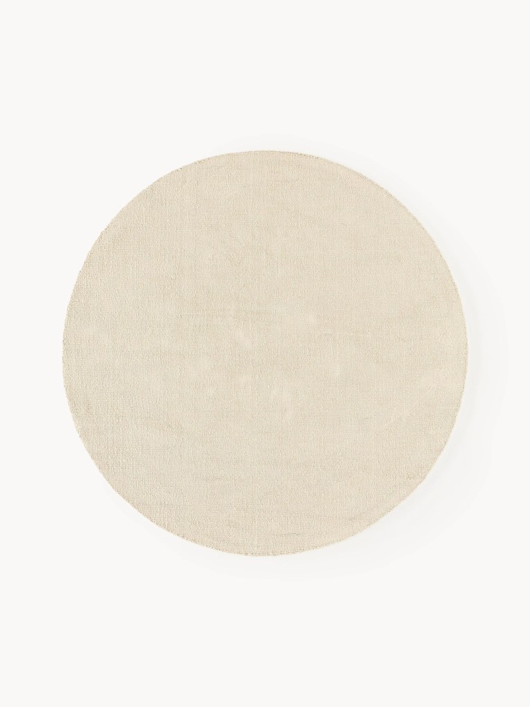Tappeto rotondo in cotone tessuto a mano Lora