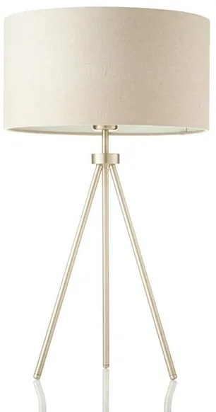 Endon 66986 - Lampada da tavolo TRI 1xE27/40W/230V ottone/beige