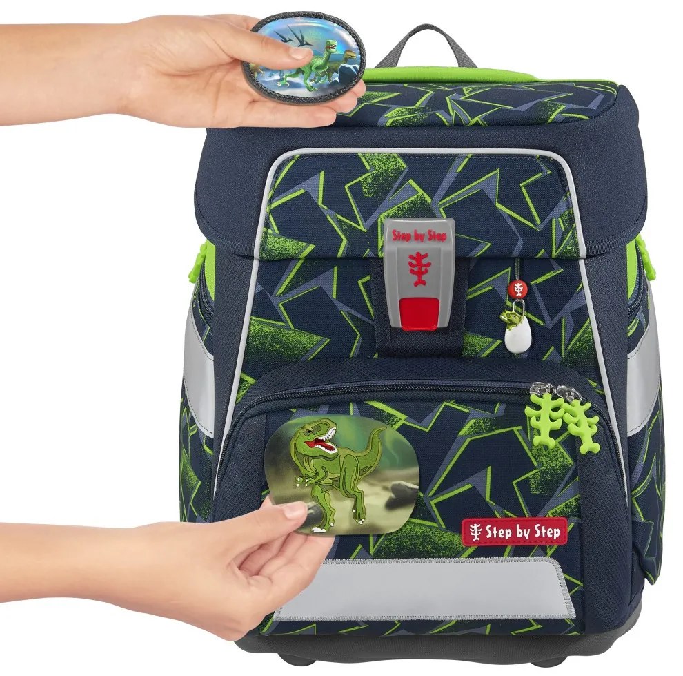 Zaino scuola SPACE - set 5 pezzi, Step by Step Wild T-Rex Taro