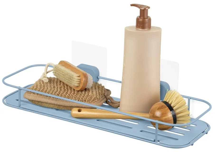Scaffale da bagno autoportante in metallo azzurro Grena - Compactor