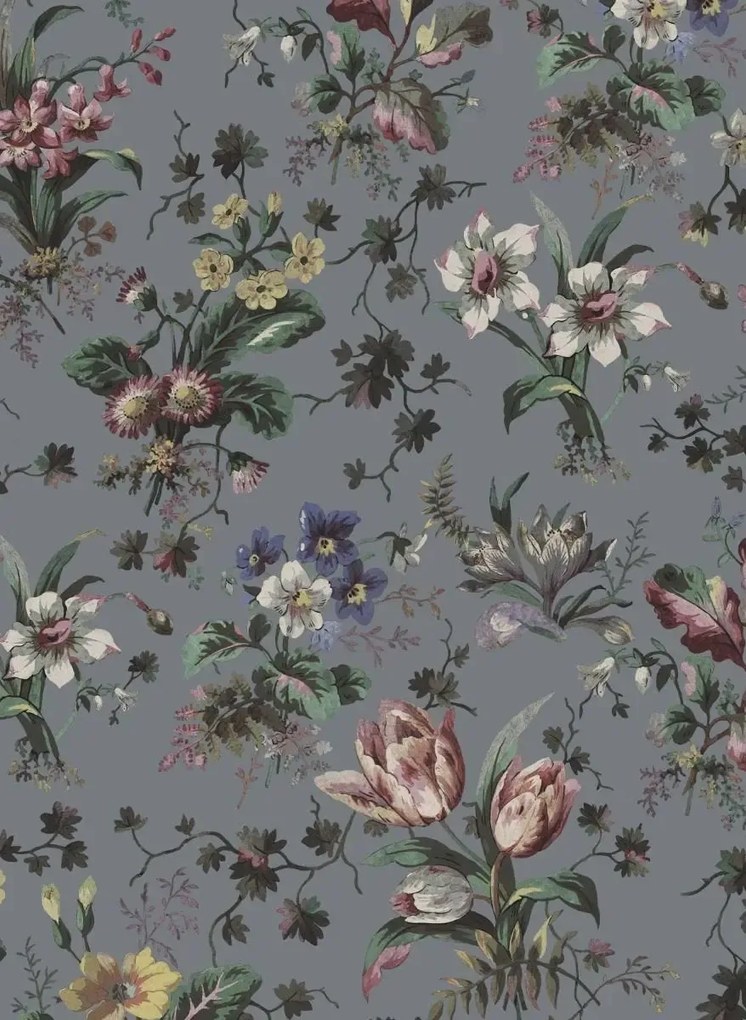 House of Hackney Carta da parati Tulipa - Pewter