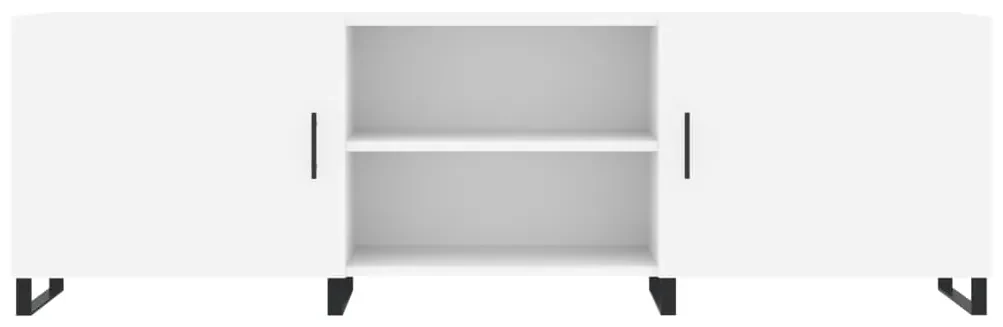 Mobile porta tv bianco 150x30x50 cm in legno multistrato