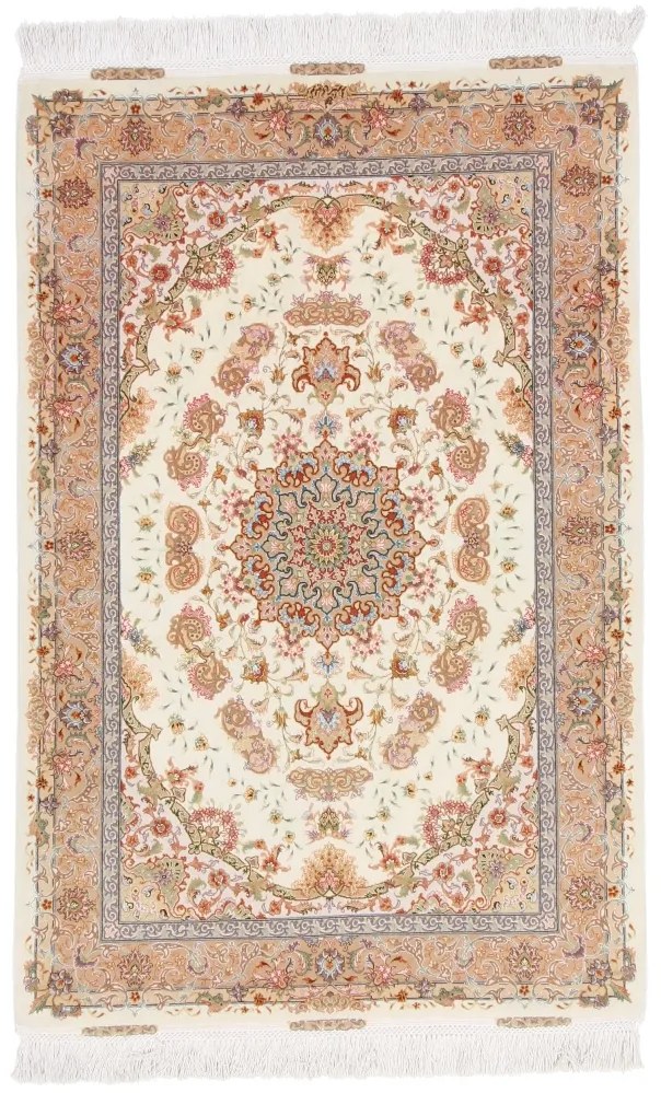 Tabriz Tappeto 100 x 150 Rosa (Iran) Annodato A Mano