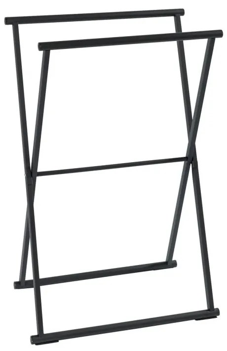 Porta asciugamani pieghevole nero Lava - Wenko