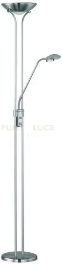 Spock lampada da terra 2 luci led 19w 2200lm, 3000k- 5w 500lm, 3000...