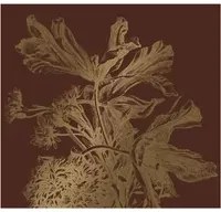 KEK Amsterdam Wandbild Engraved Flowers Gold 5 - L