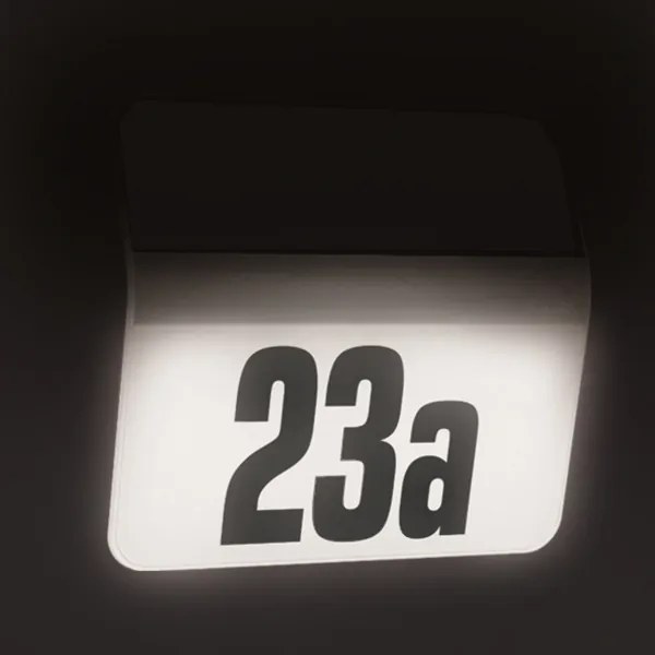 STEINEL 035730 - Numero civico solare LED XSolar LH-N LED/0,03W IP44