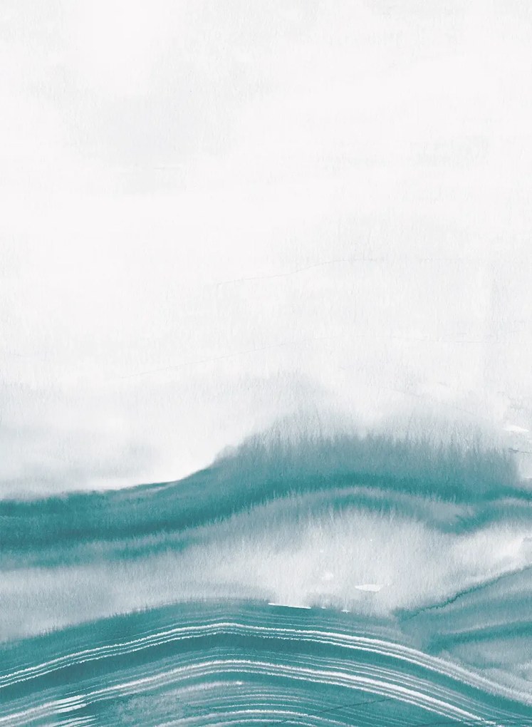 Coordonne Wandbild Atmospheric Haze - Aqua