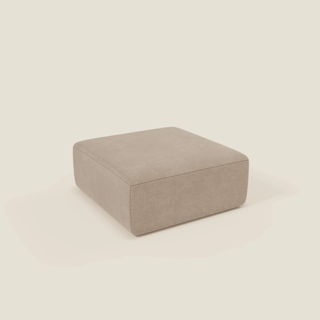 BonBon pouf divano modulare in 2 dimensioni in tessuto smacchiabile T23 beige