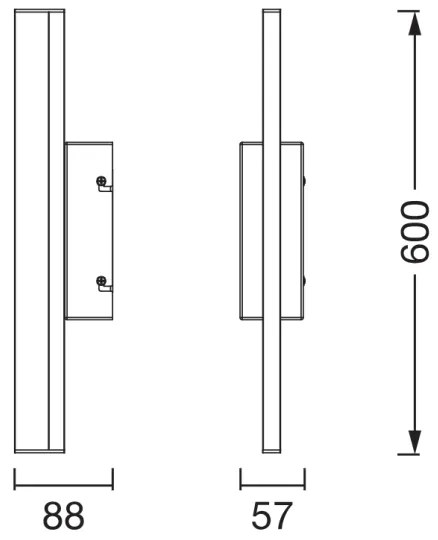Osram -LED Illuminazione dimmerabile per specchio ORBIS MIRROR LED/10W/230V 60 cm IP44