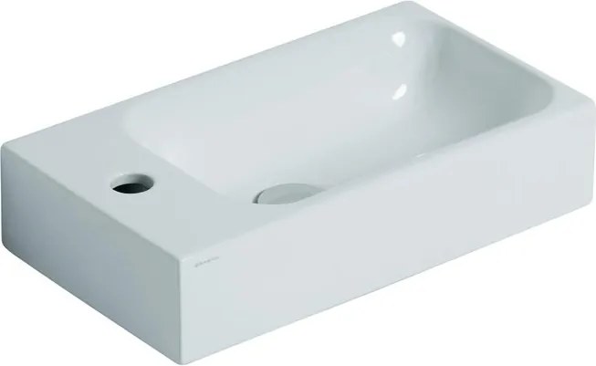 Lavabo sospeso rettangolare Cento H 10 x P 25 cm in ceramica bianco