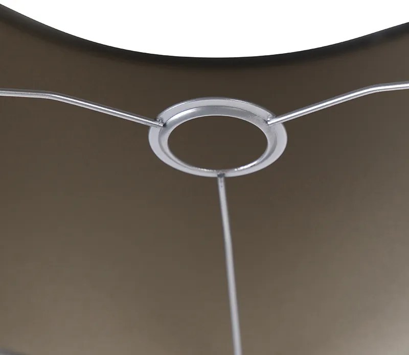 Paralume in velluto grigio 35/35/20