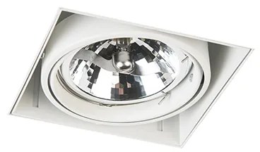 Faretto da incasso bianco AR111 orientabile e girevole senza cornice - Oneon