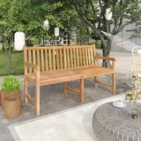 Panchina da Giardino 150 cm in Legno Massello di Teak cod mxl 46007