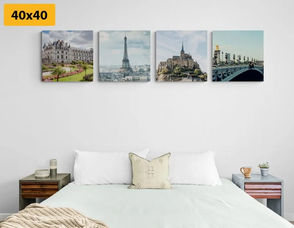 Set di quadri – Francia affascinante