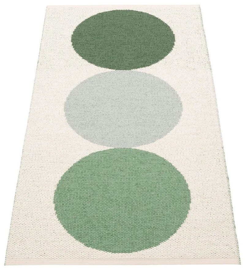 Tappeto da interno/esterno verde/color crema 70x140 cm Otto Herb – Pappelina