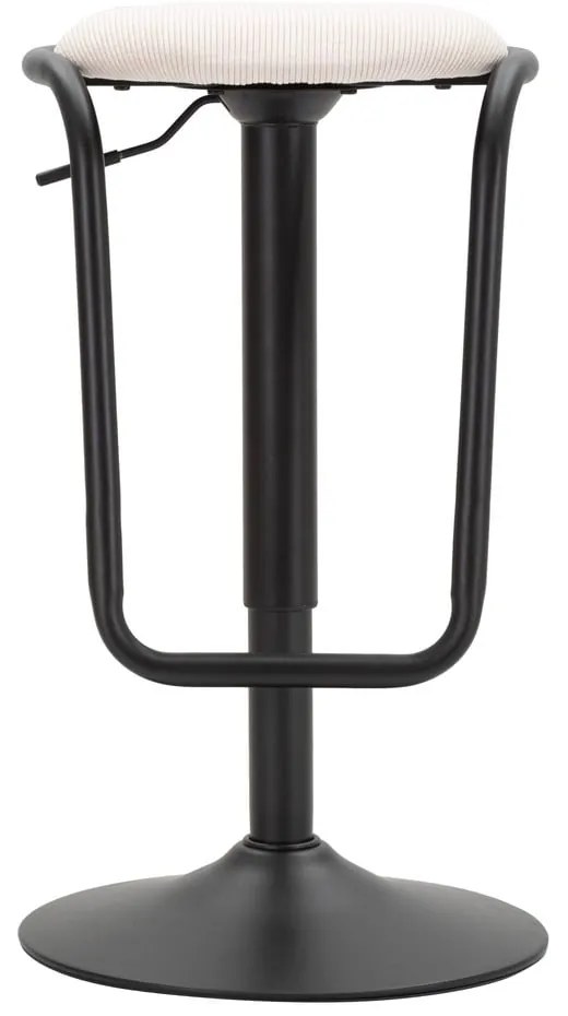 Sedia da bar bianca/nera in imbottito con altezza regolabile (altezza della seduta 61 cm) Destiny – Mauro Ferretti