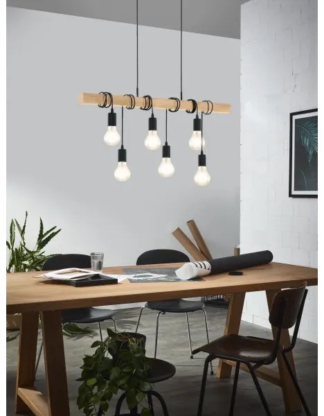 Eglo 43513 - Lampadario sospeso a cavo TOWNSHEND 6xE27/60W/230V