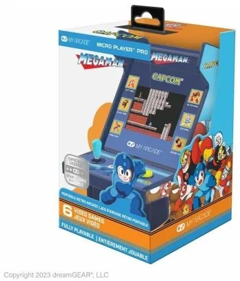 Console Portatile My Arcade Micro Player PRO - Megaman Retro Games Azzurro