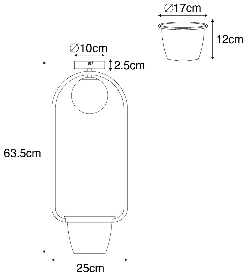 Plafoniera Art Déco oro con vetro bianco - Isabella