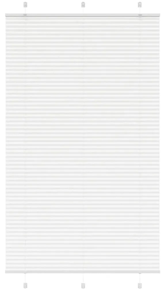 Tenda Plissettata Bianca 115x200 Cm Larghezza Tessuto 114,4 Cm /