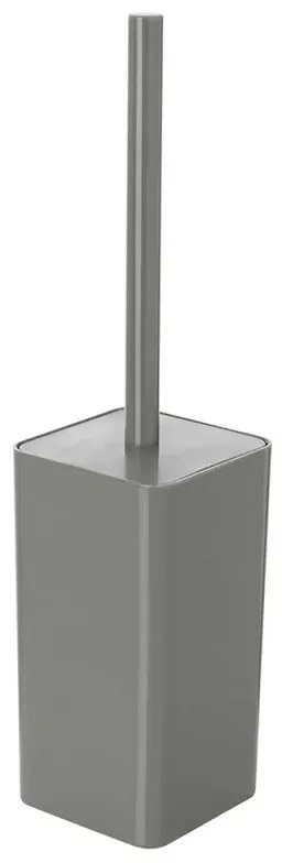 Porta scopino wc grigio completo di scopino con setole morbide Star