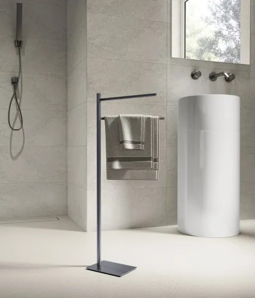 Gedy - Porta asciugamani TRILLY 83,5 cm grigio metallizzato