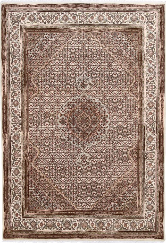 Tabriz Tappeto orientale 250x170 Beige (Indian) Annodato A Mano