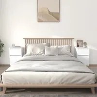 Comodini 2pz Bianchi 40x35x70 cm 819693