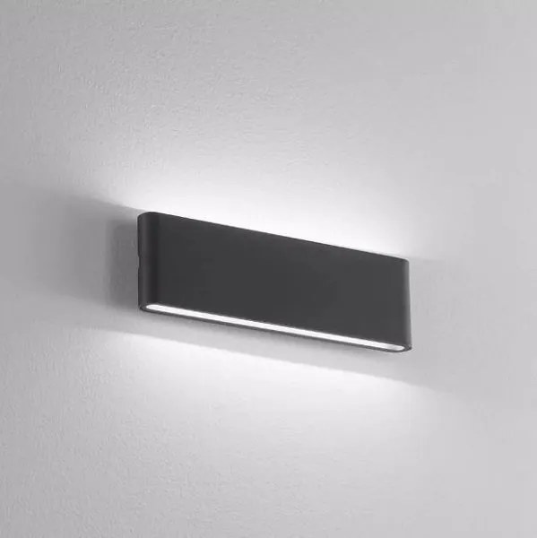 Applique isyluce mm 300x90x35 led 15+15w 3000k ip54 antracite (ULTIMI DISPONIBILI - N°4)