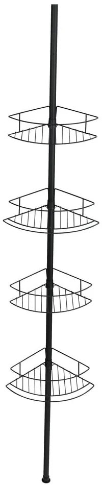 Mensola angolare telescopica nera per doccia , 23 x 31 cm Dolcedo - Wenko