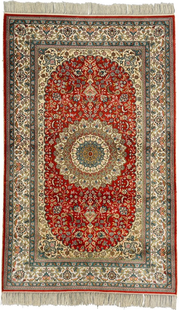 Ghom Tappeto orientale 90 x 150 Beige (Cina) Annodato A Mano