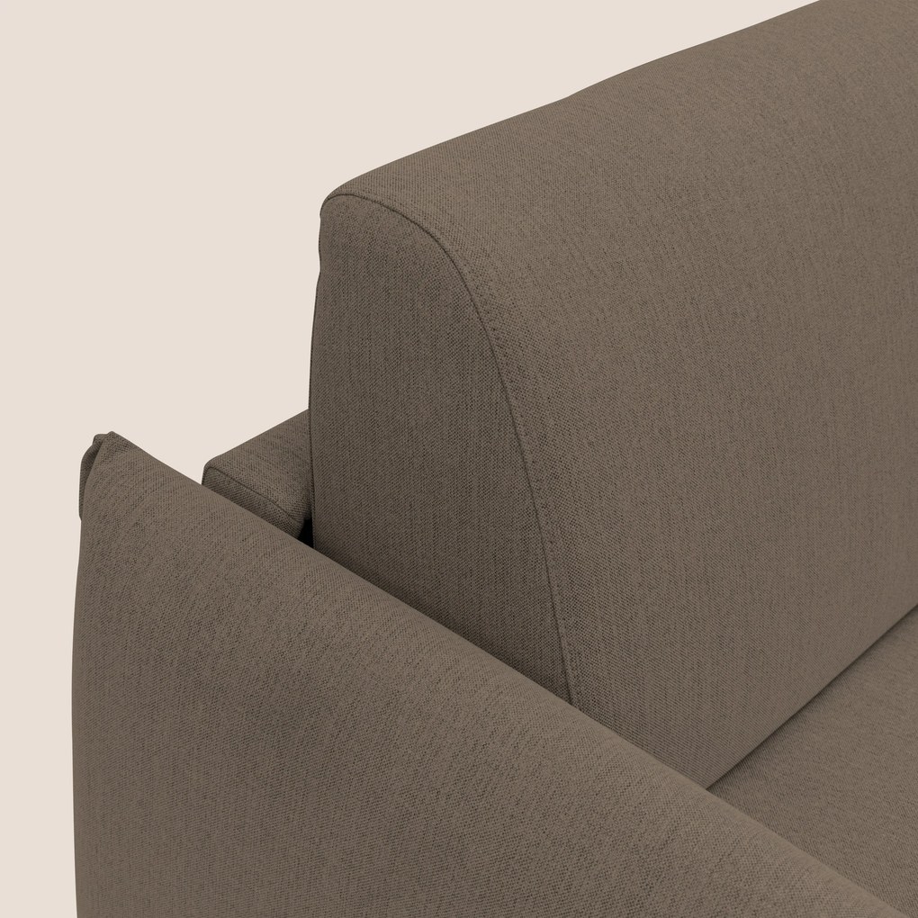 Scarlet divano letto in tessuto misto cotone impermeabile T19 marrone