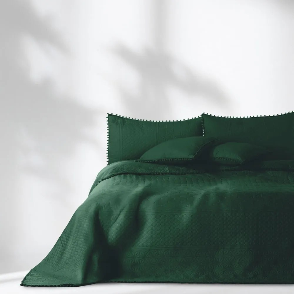 Copriletto verde 170x210 cm Meadore – Restilo