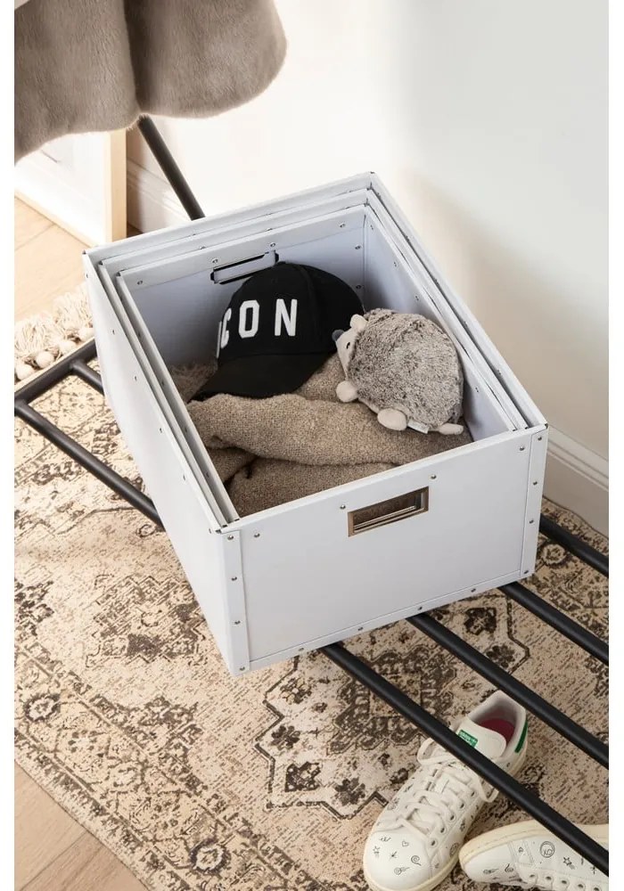 Scatole di cartone bianche in set da 3 Ture - Bigso Box of Sweden