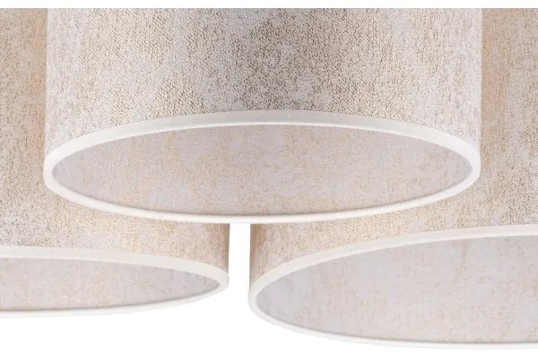 Duolla - Plafoniera ROLLER TRIO 3xE27/60W/230V bianco/oro