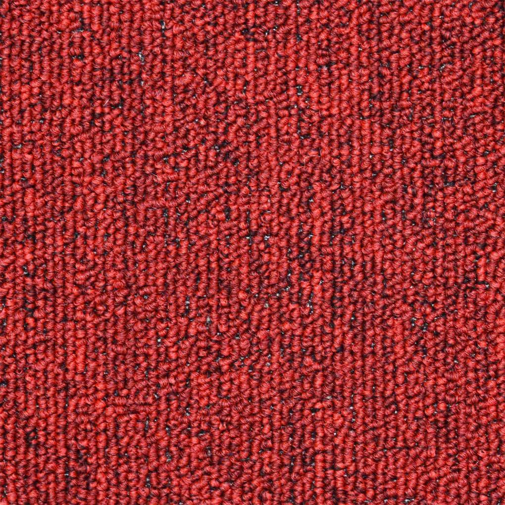 Tappetini per Scale 15 pz Rosso Bordò 56x17x3 cm