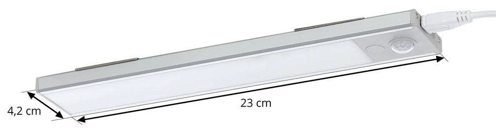 Prios Saverio lampada LED da mobili, attacco USB