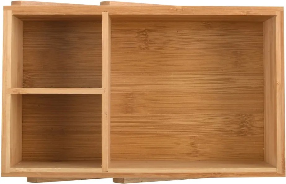 Organizer da bagno di colore naturale in bambù per cosmetici Isalys – MSV