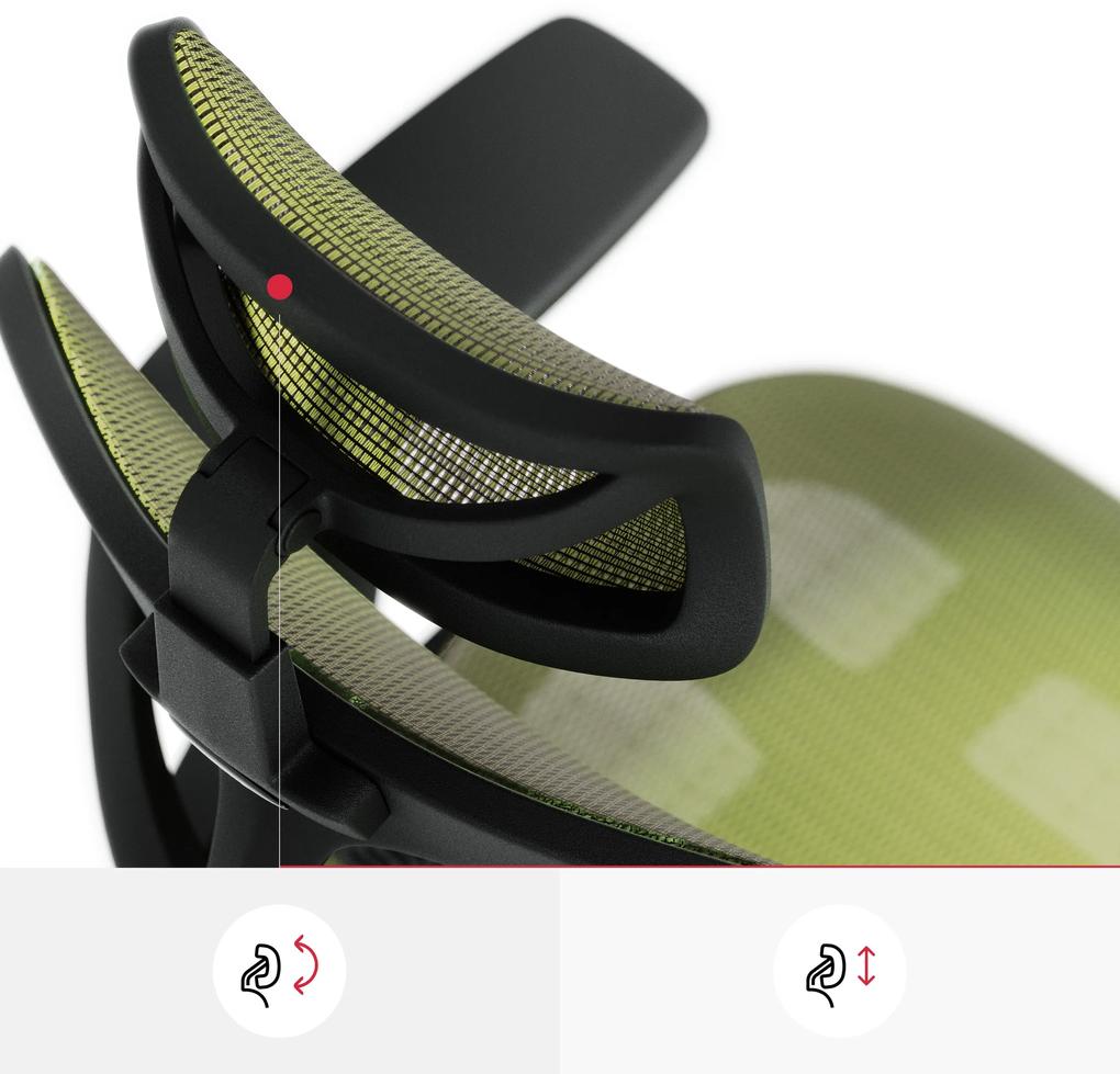 Sedia ergonomica Diablo V-Basic: nero e verde