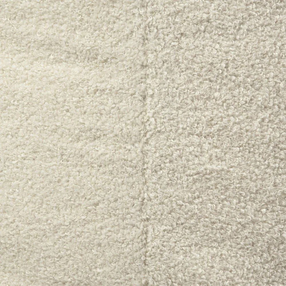 Puof a sacco color crema con rivestimento in bouclé Snug 100 – SLOWDOWN