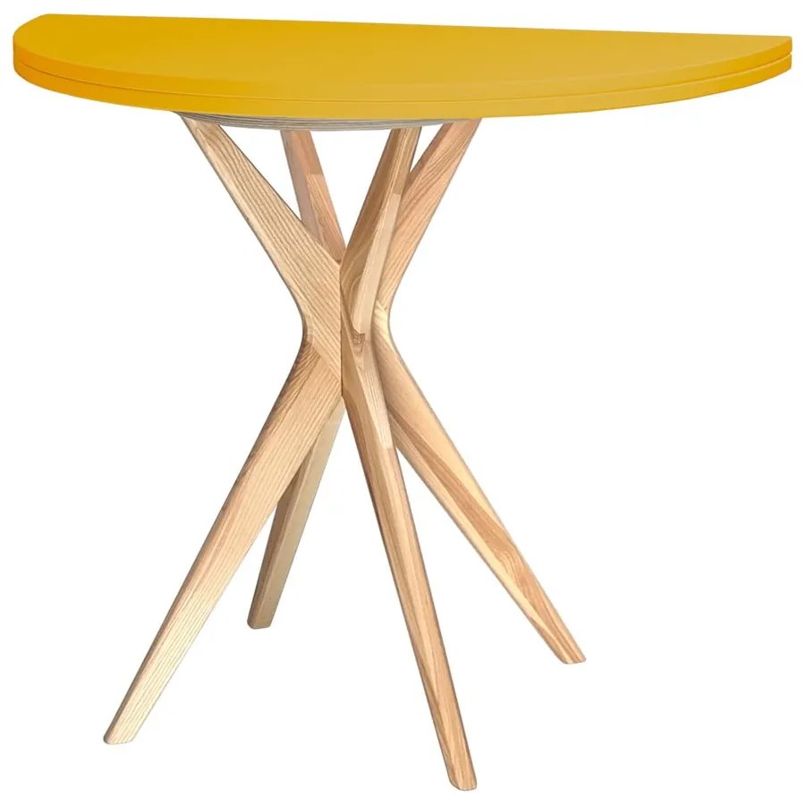 Tavolo da pranzo rotondo allungabile 45x90 cm Jubi – Ragaba