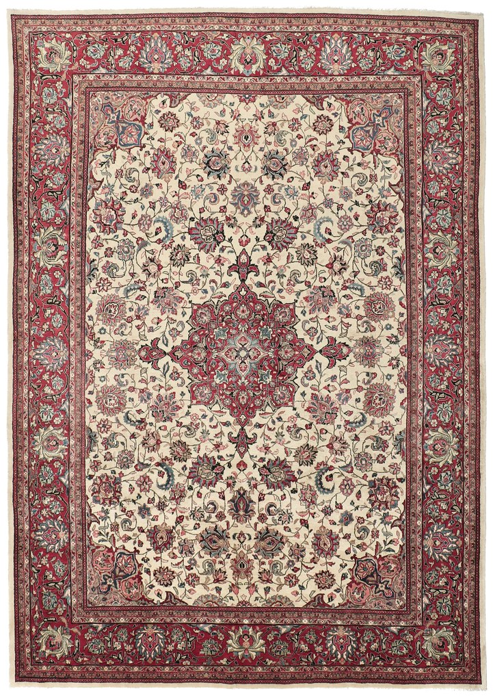 Sarouk Tappeto 360x260 (Iran) Annodato A Mano