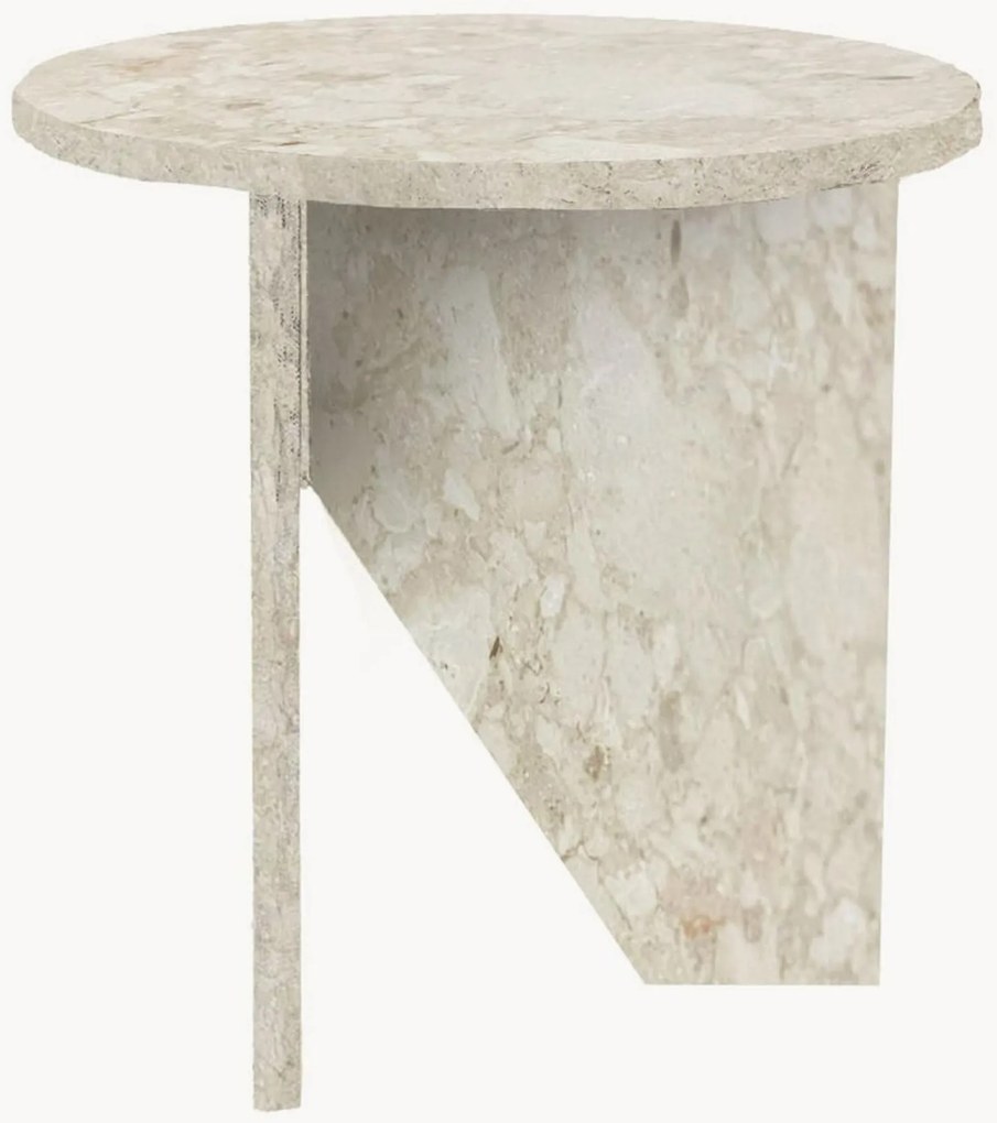 Tavolino rotondo in marmo Verde